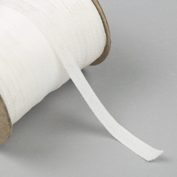 Cinta Palmita de Poliéster Blanco 10 mm. Rollo de 100 mts