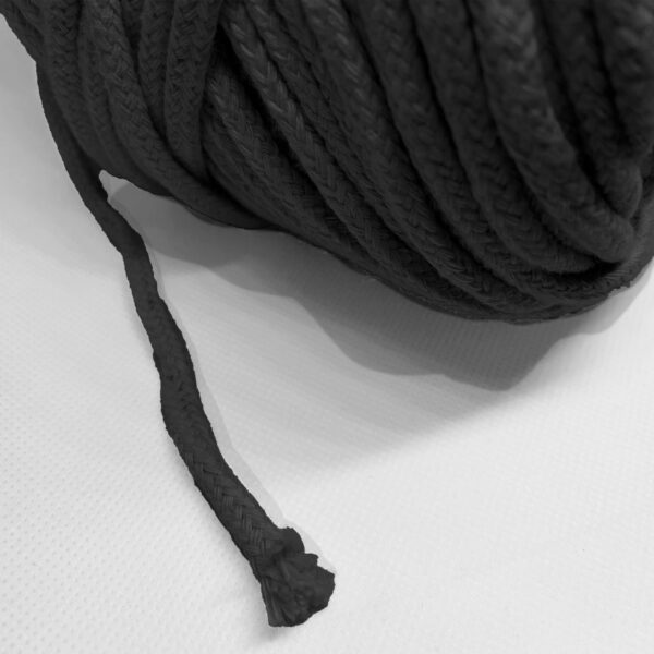 Cordón de Algodón Negro #5