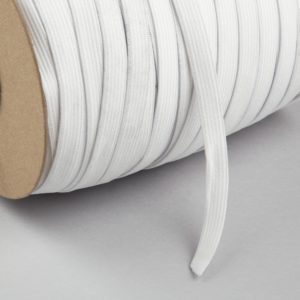 Elástico Crochet Blanco de 11 mm Rollo de 200 mts