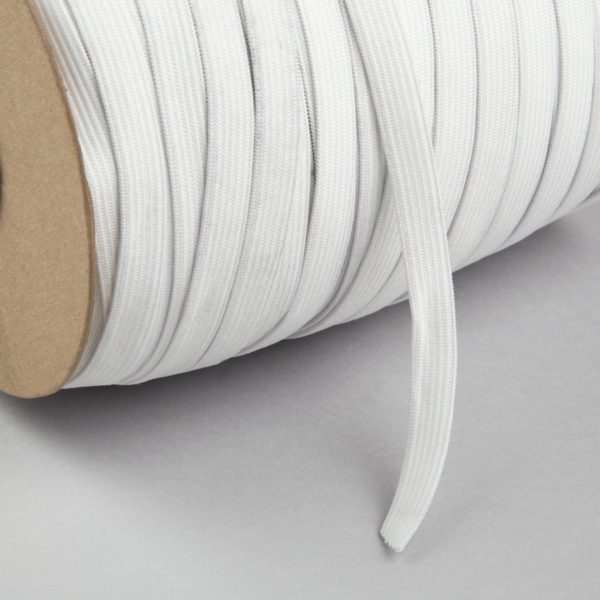 Elástico Crochet Blanco de 11 mm Rollo de 200 mts