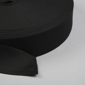 Elástico Crochet Negro de 50 mm. Rollo de 50 mts