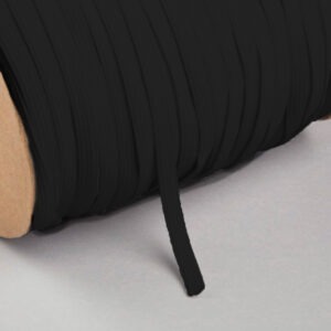 Elástico Crochet Negro de 7 mm Rollo de 200 mts