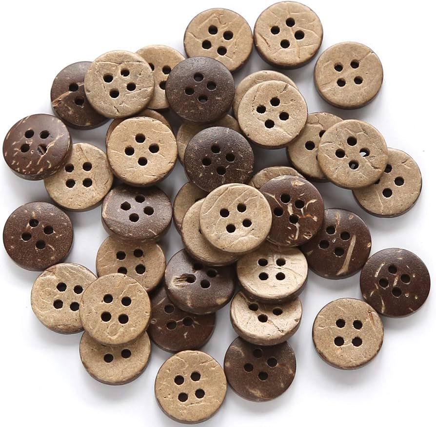 botones de coco
