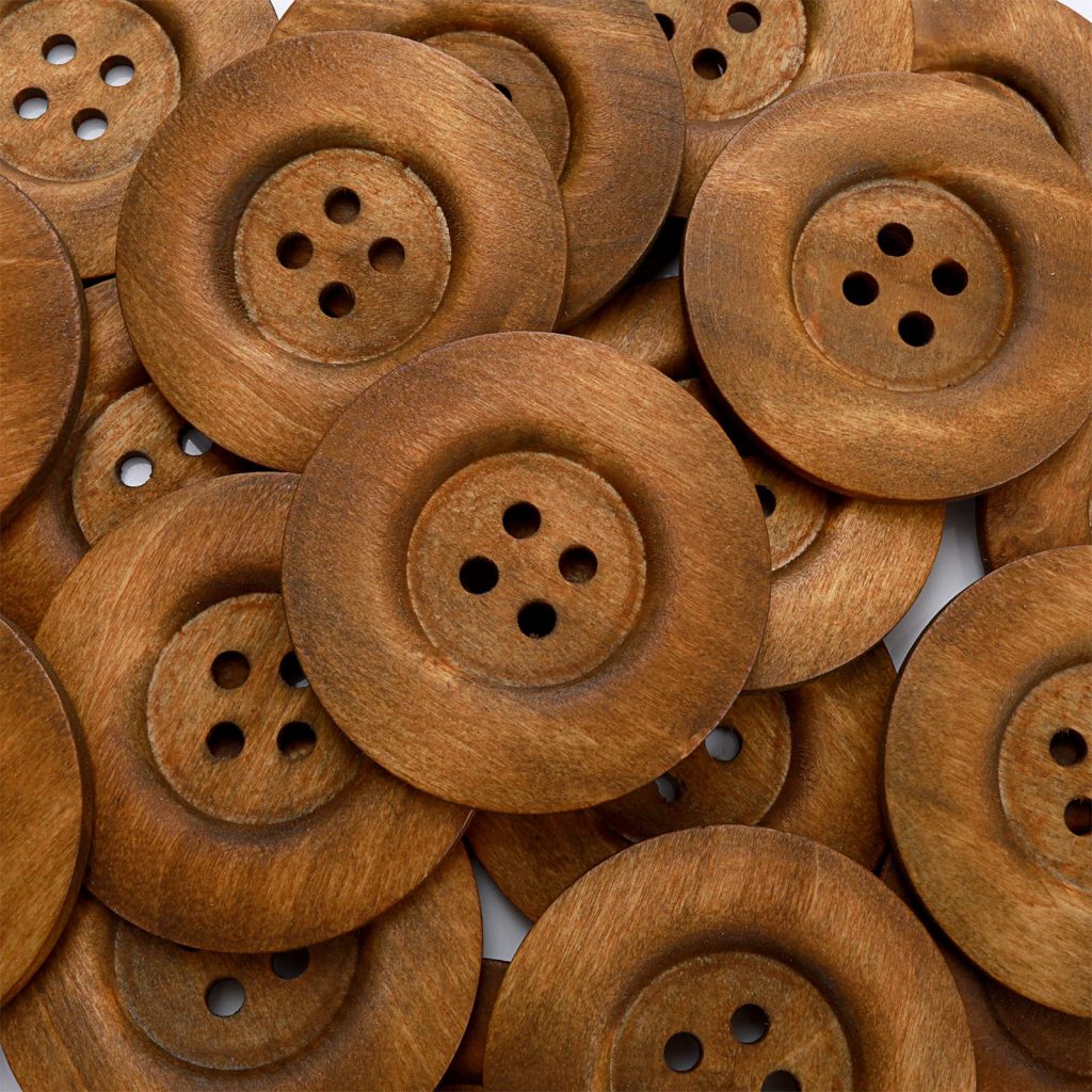 Botones de Madera para Ropa